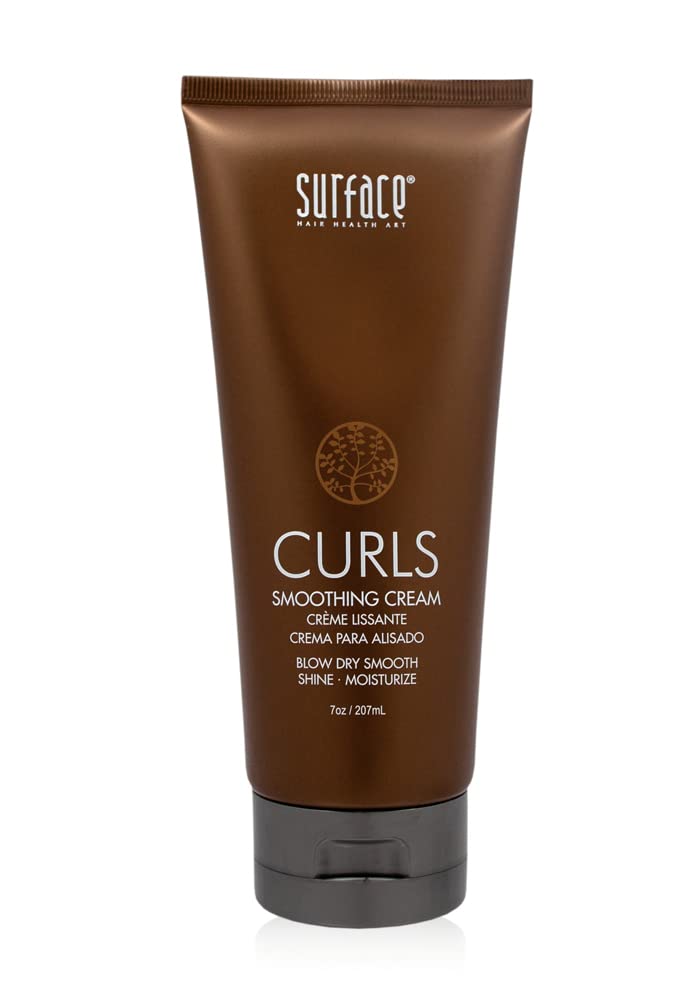 Surface Hair - Curls Smoothing Cream – Defines, Adds Shine, and Provides Frizz Free Style Longevity - 7 fl oz
